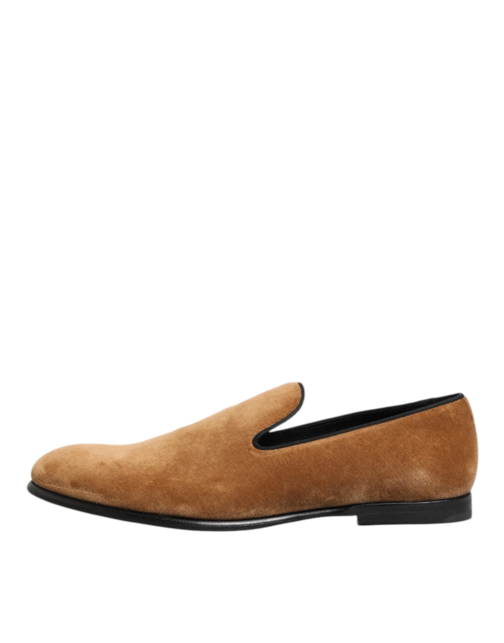 Dolce & Gabbana Brown Suede Slip-On Men's Loafers Formal Shoes