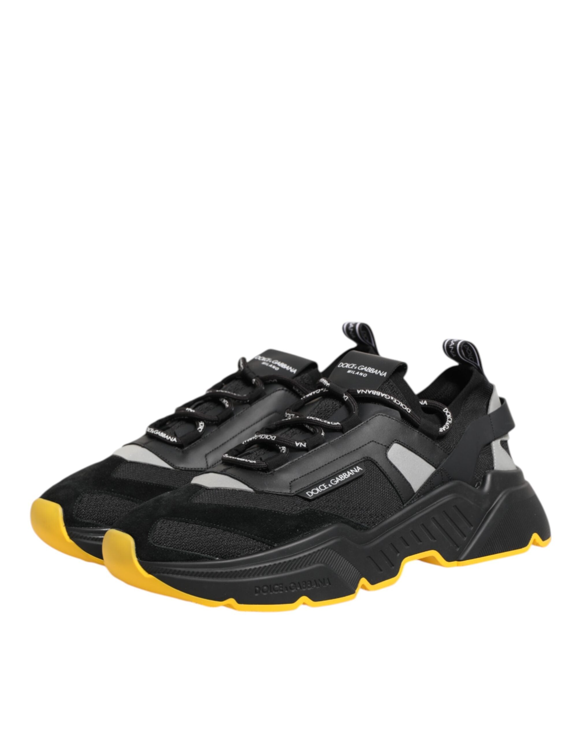 Dolce & Gabbana Schwarz Daymaster Low Top Männer Turnschuhe Schuhe