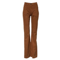 Aniye By Braune Hose mit hoher Taille und ausgestelltem Schnitt