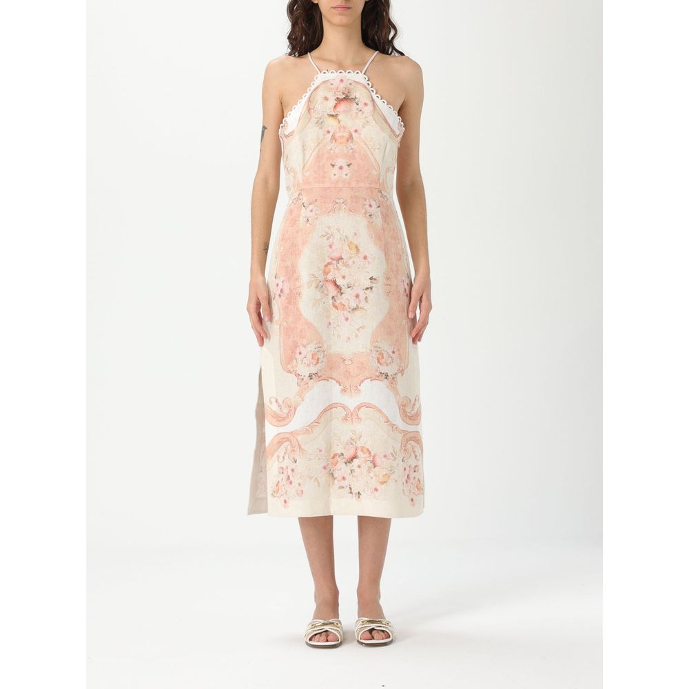 Twinset Buntes Leinenkleid für den Alltag
