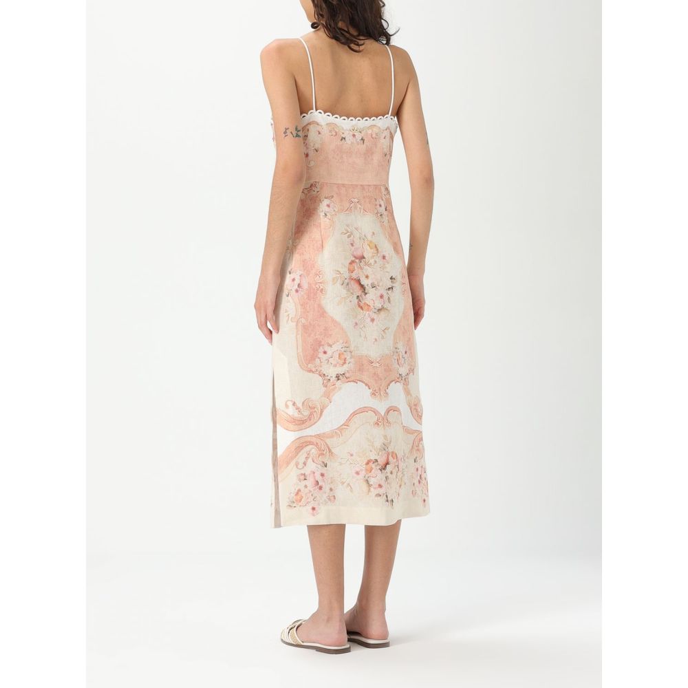 Twinset Buntes Leinenkleid für den Alltag