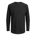 Jack Jones Schwarzes Langarmshirt aus Baumwolle