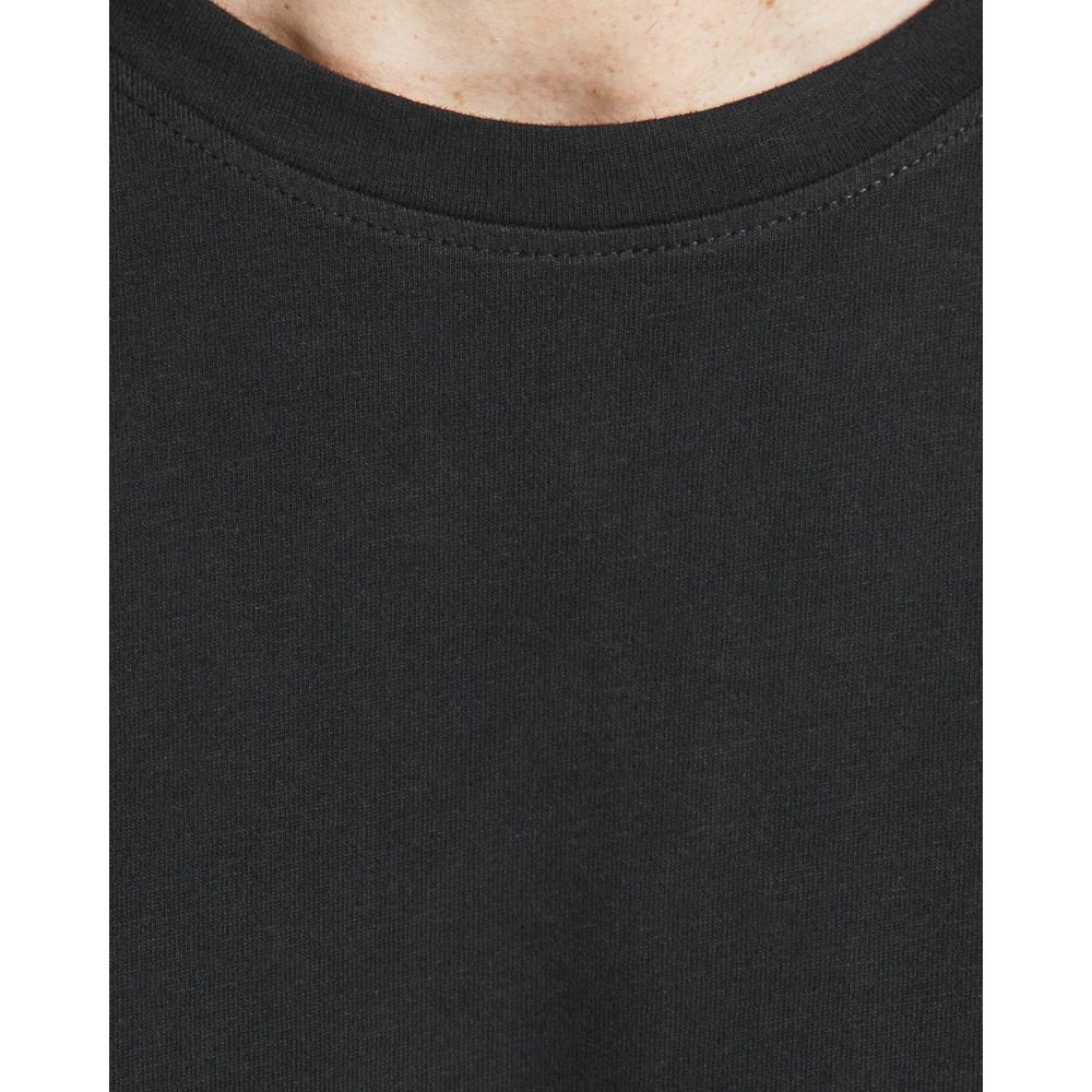 Jack Jones Schwarzes Langarmshirt aus Baumwolle