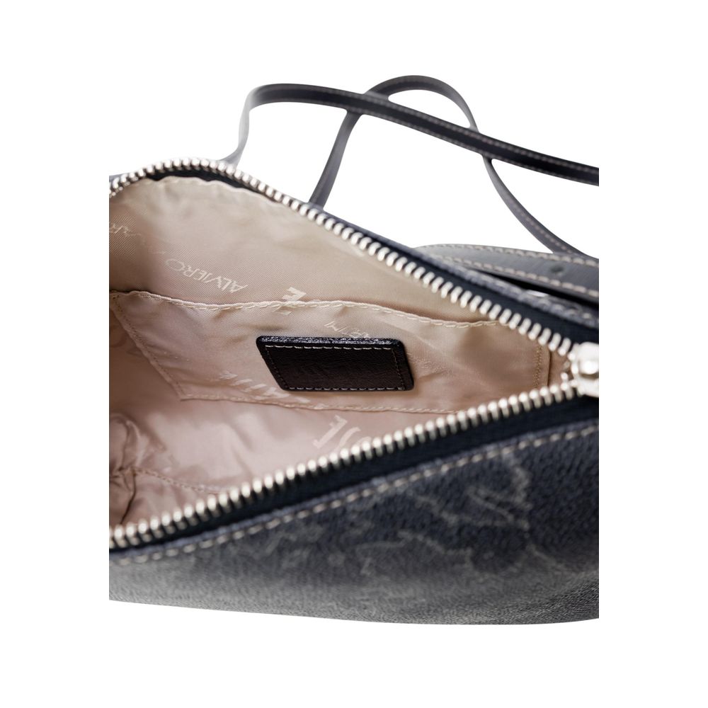 Alviero Martini Prima Classe Schwarze Polyester Handtasche