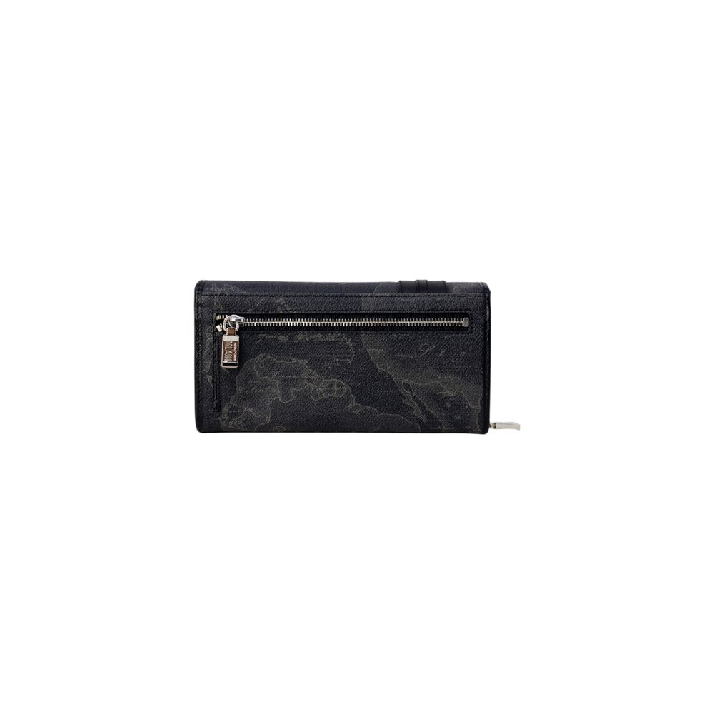 Alviero Martini Prima Classe Schwarzes Leder Portemonnaie