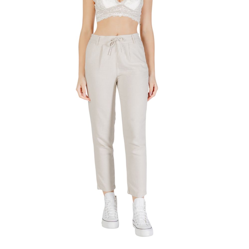 Only Zweifarbige Leinen-Freizeithose