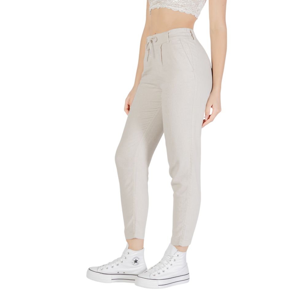 Only Zweifarbige Leinen-Freizeithose