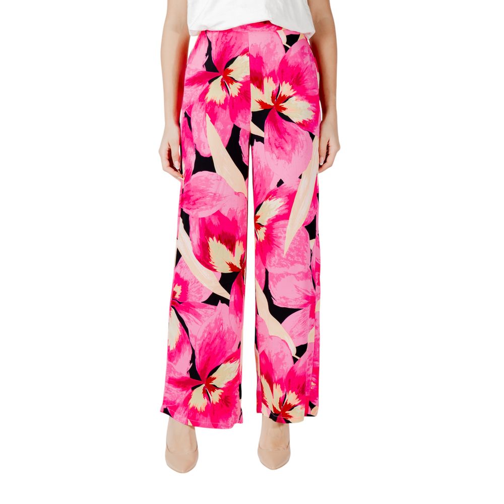 Only Rosa Viskose-Hose im Palazzo-Stil