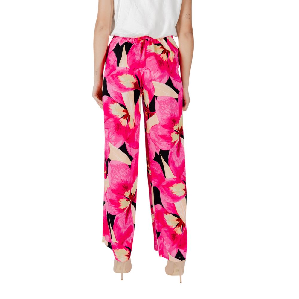 Only Rosa Viskose-Hose im Palazzo-Stil