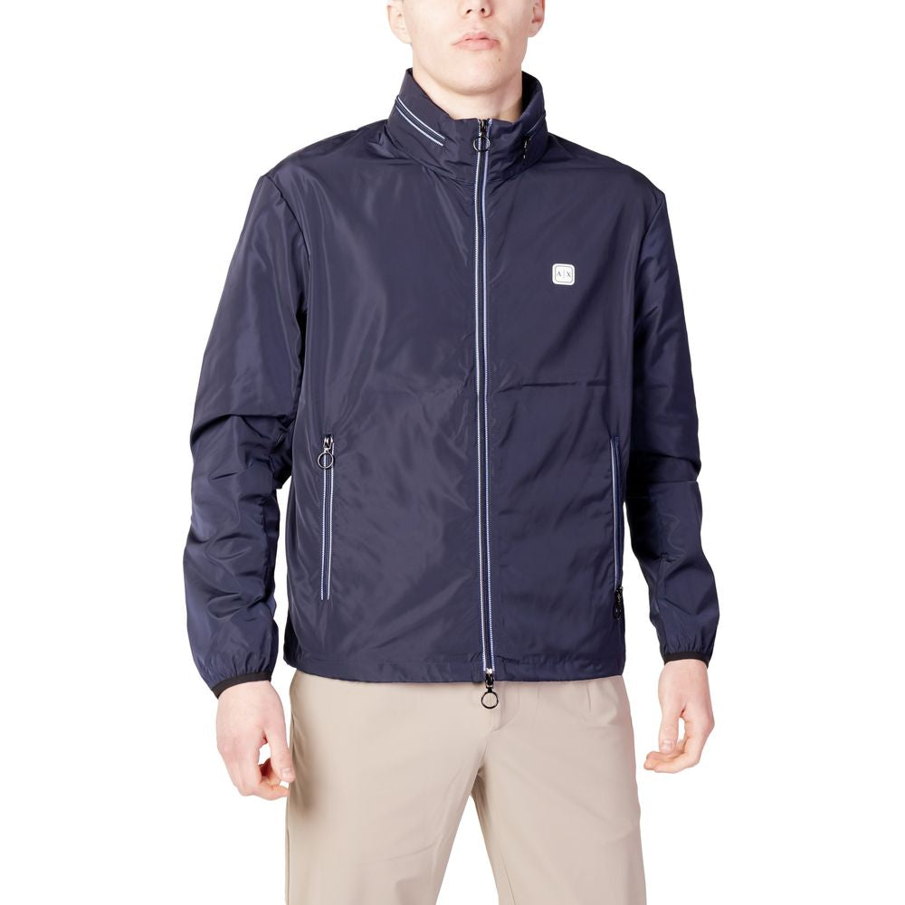 Armani Exchange Blaue Polyester-Jacke