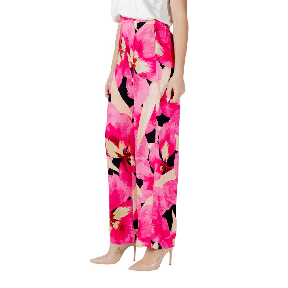 Only Rosa Viskose-Hose im Palazzo-Stil