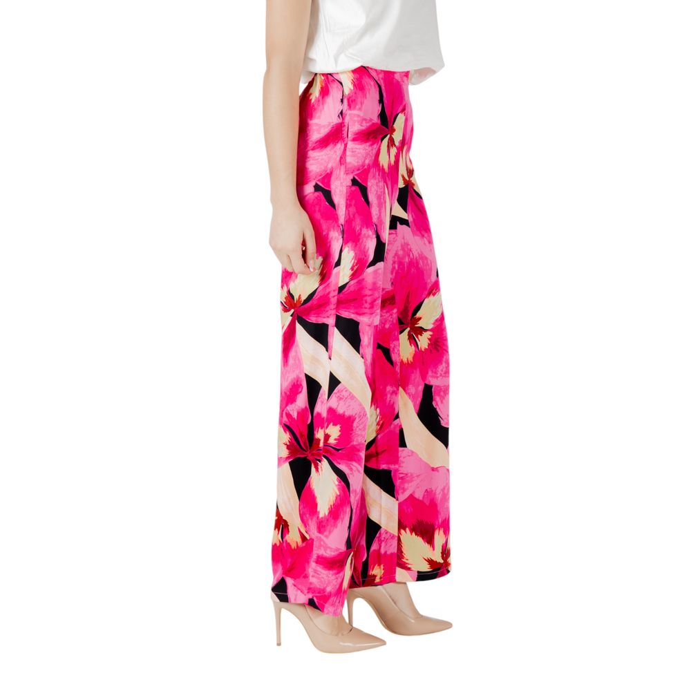 Only Rosa Viskose-Hose im Palazzo-Stil