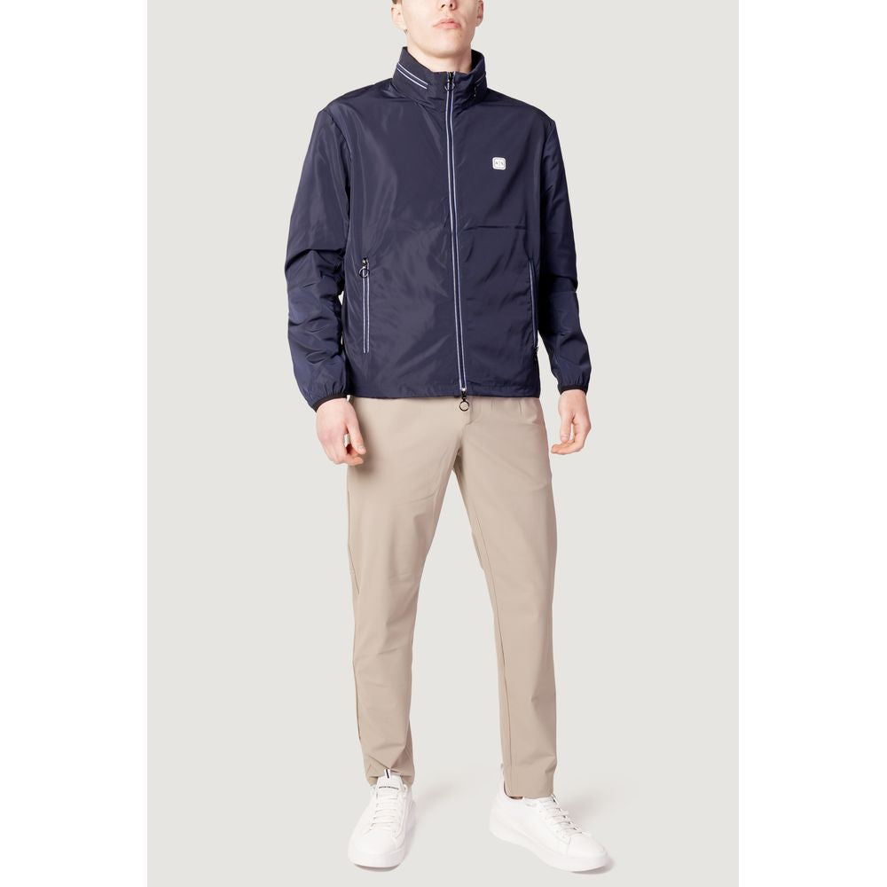 Armani Exchange Blaue Polyester-Jacke