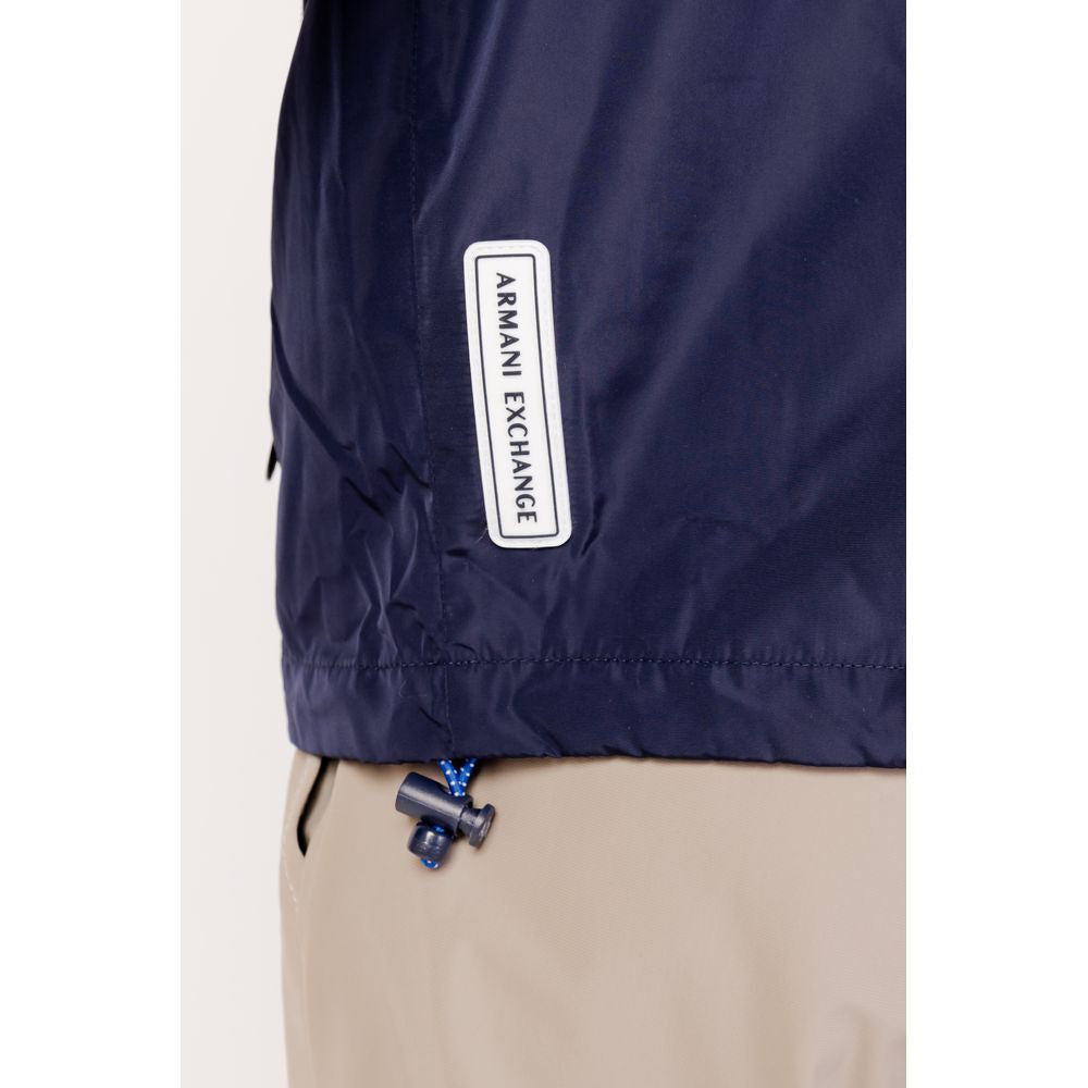 Armani Exchange Blaue Polyester-Jacke