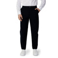 Armani Exchange Blue Cotton Casual Trousers