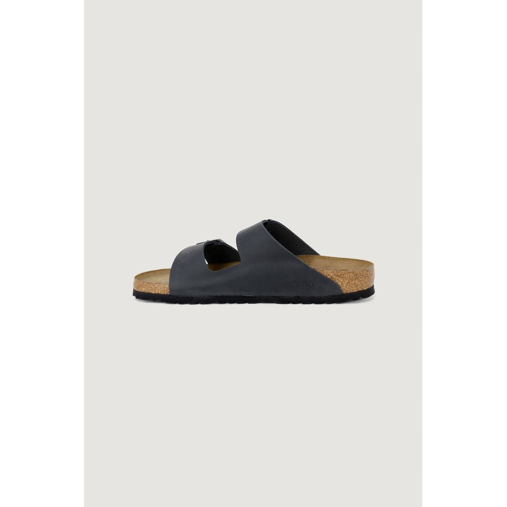 Birkenstock Schwarze Kunstleder-Slipper