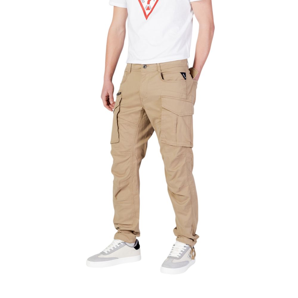 Replay Beigefarbene Baumwoll-Jeans mit lockerer Passform