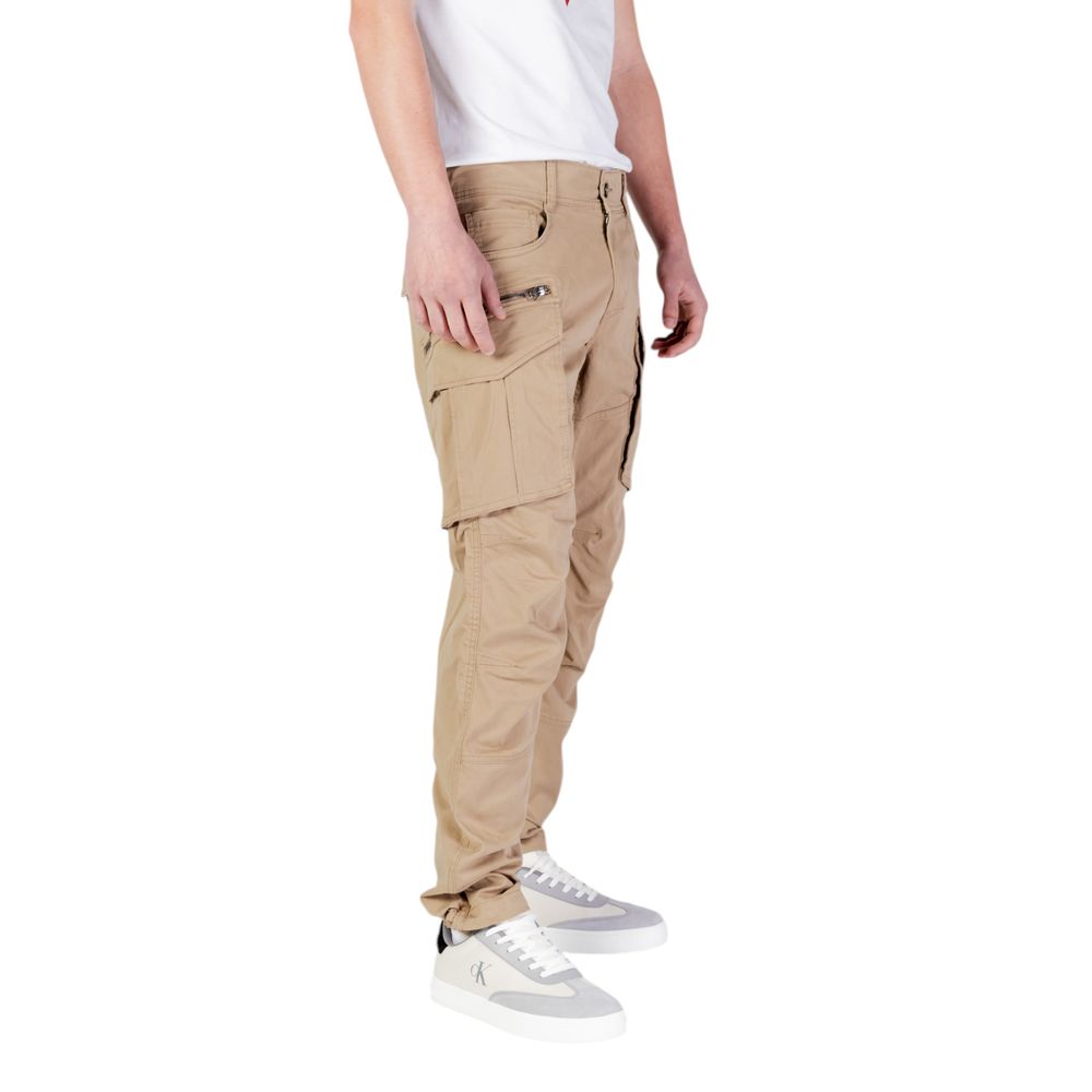 Replay Beigefarbene Baumwoll-Jeans mit lockerer Passform