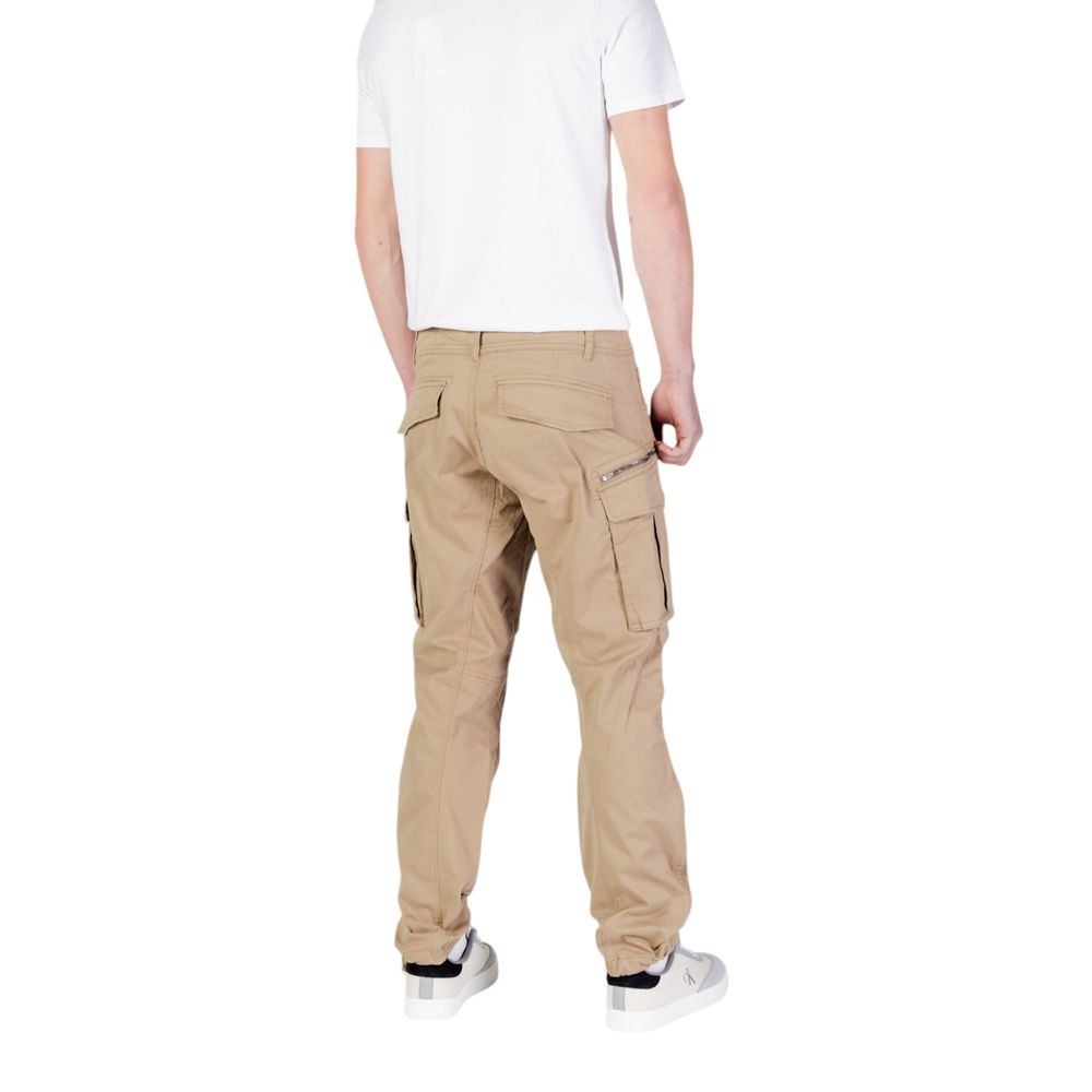 Replay Beigefarbene Baumwoll-Jeans mit lockerer Passform