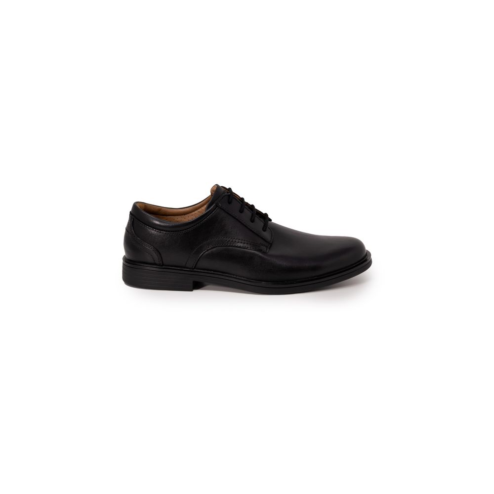 Clarks Schwarze Oxford- und Derby-Schuhe aus Leder