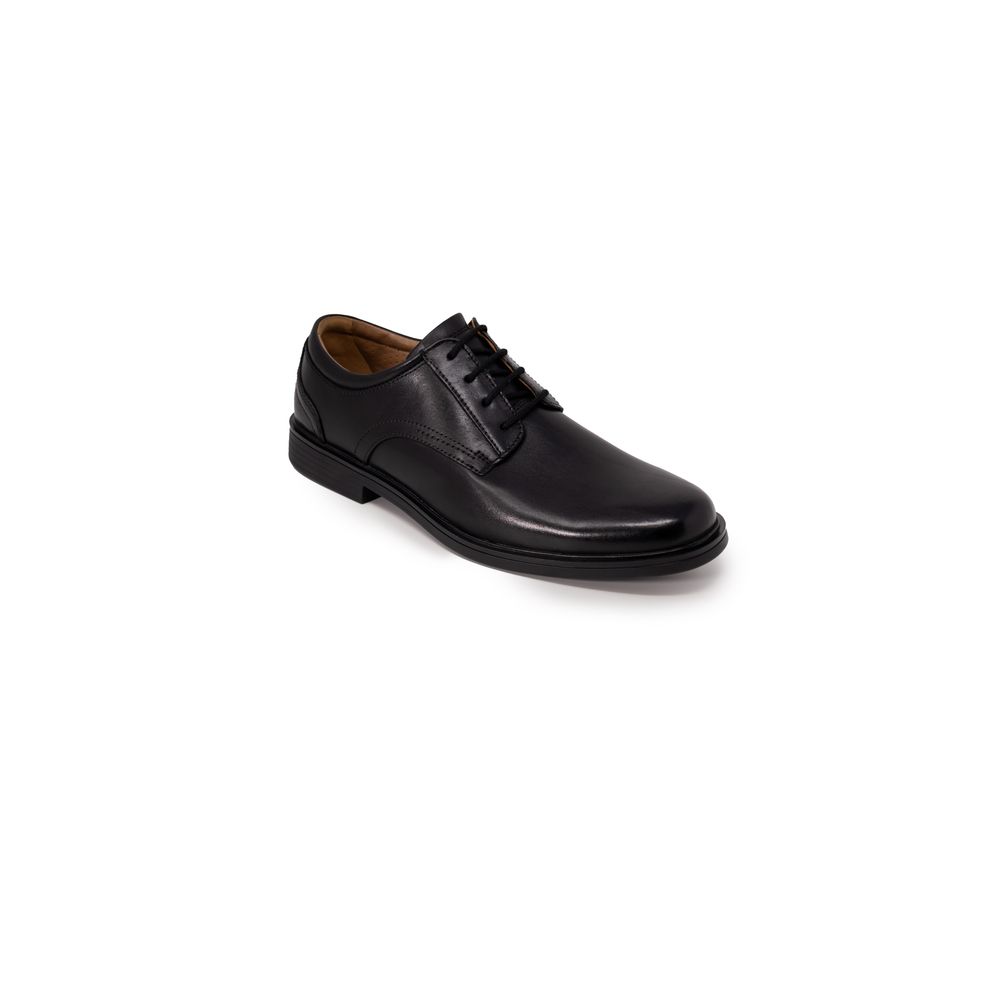 Clarks Schwarze Oxford- und Derby-Schuhe aus Leder