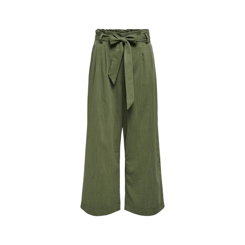 Only Grüne Viskose-Hose im Casual-Look
