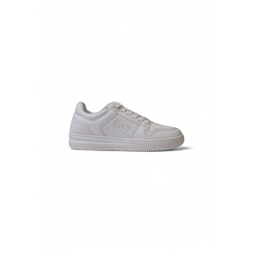 EA7 Emporio Armani Weiße Polyester-Sportschuhe