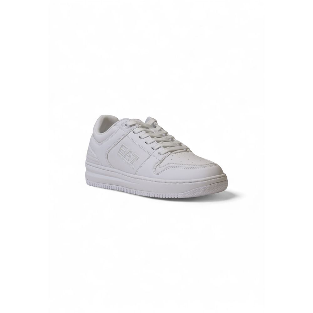 EA7 Emporio Armani Weiße Polyester-Sportschuhe