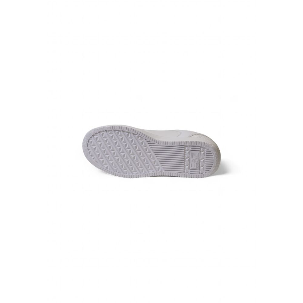 EA7 Emporio Armani Weiße Polyester-Sportschuhe