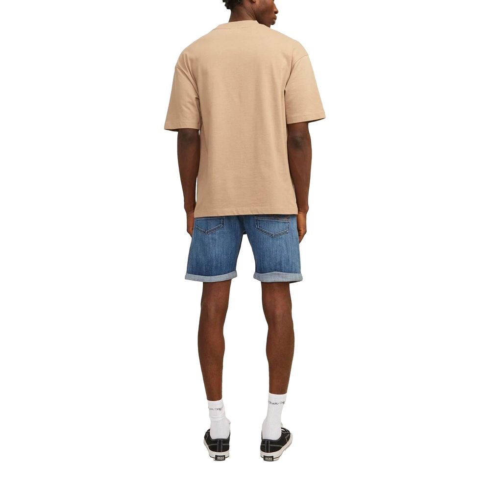 Jack Jones Blaue Baumwoll-Bermuda-Shorts