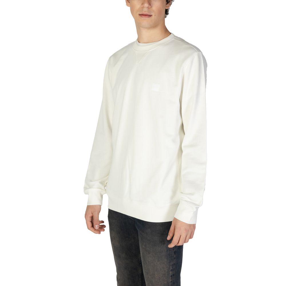 Hugo Boss Weißes Baumwoll-Sweatshirt