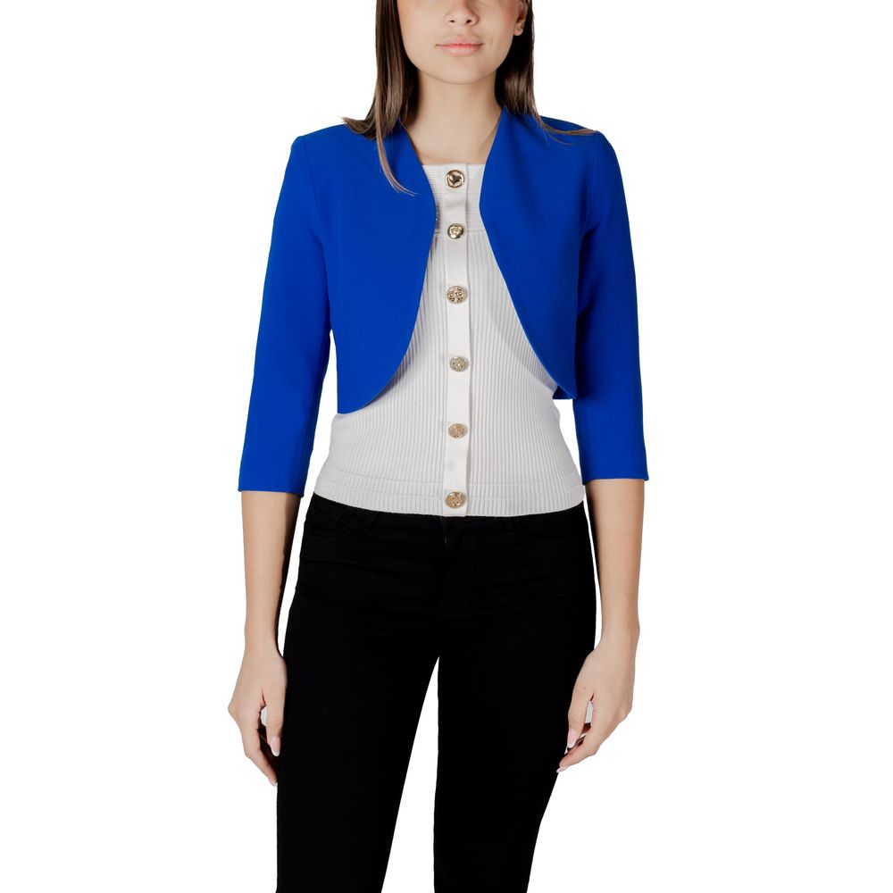 Morgan De Toi Blue Oversized Polyester Blazer