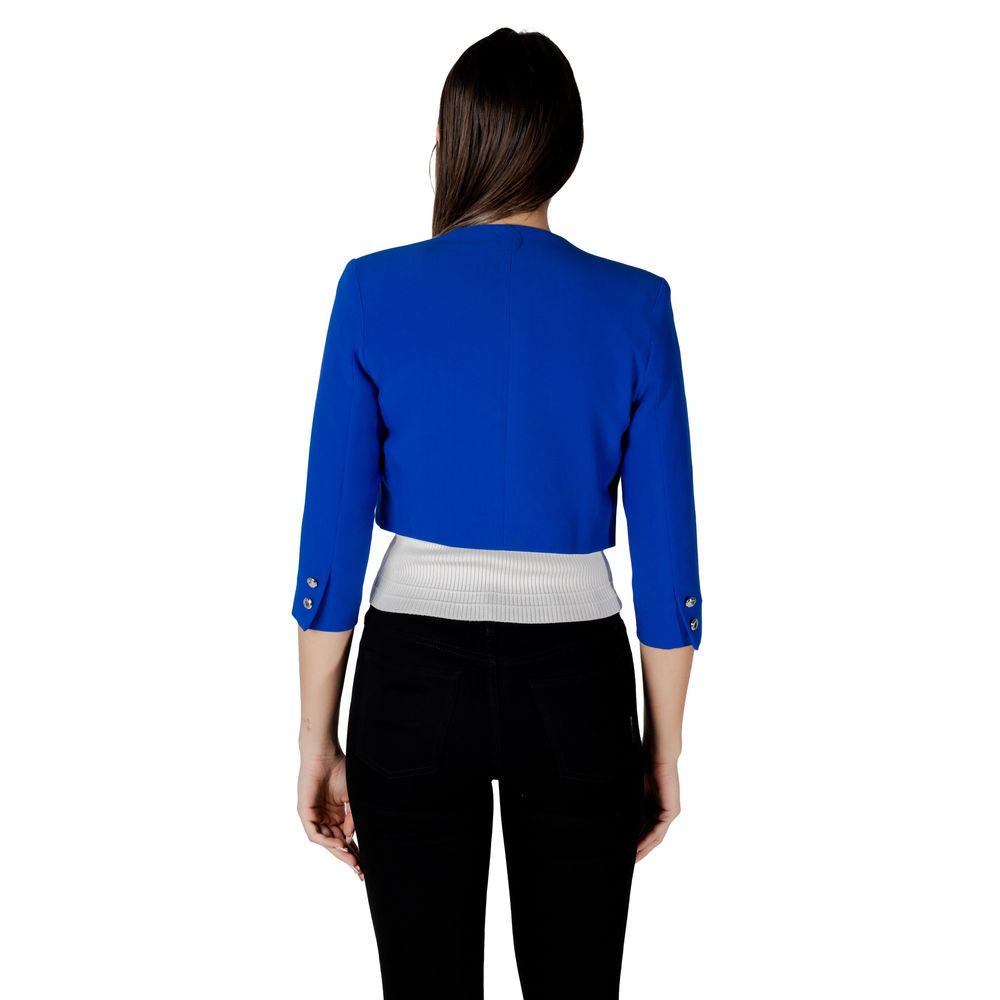 Morgan De Toi Blue Oversized Polyester Blazer
