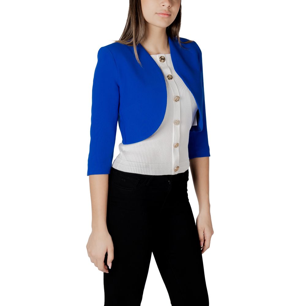 Morgan De Toi Blue Oversized Polyester Blazer