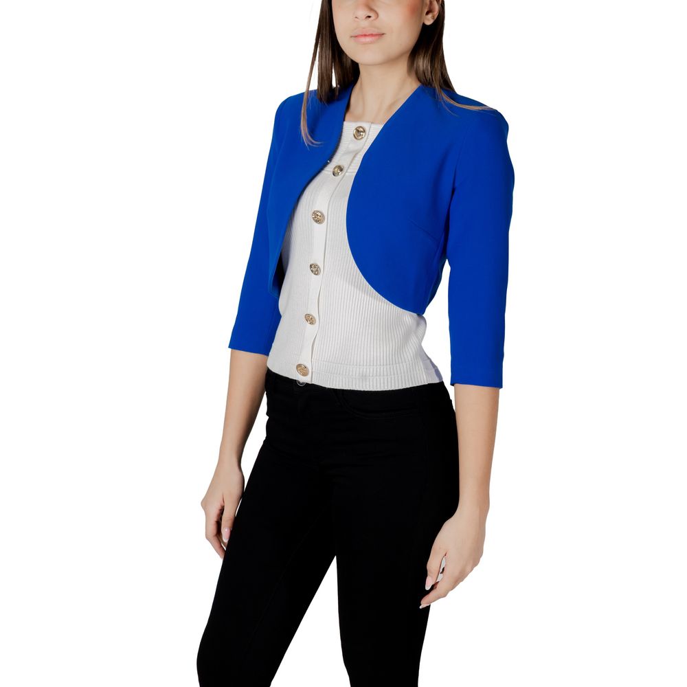Morgan De Toi Blue Oversized Polyester Blazer