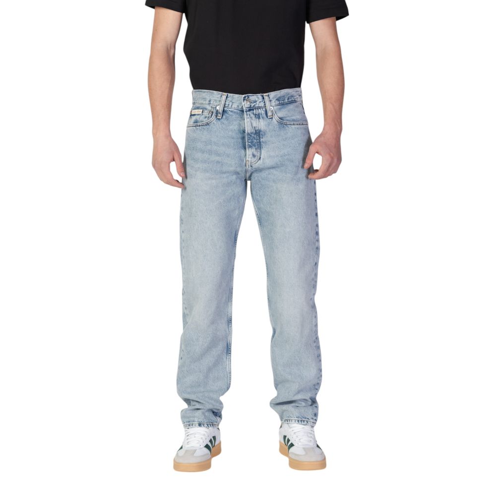 Calvin Klein Jeans Hellblaue, lockere Jeans aus Bio-Baumwolle