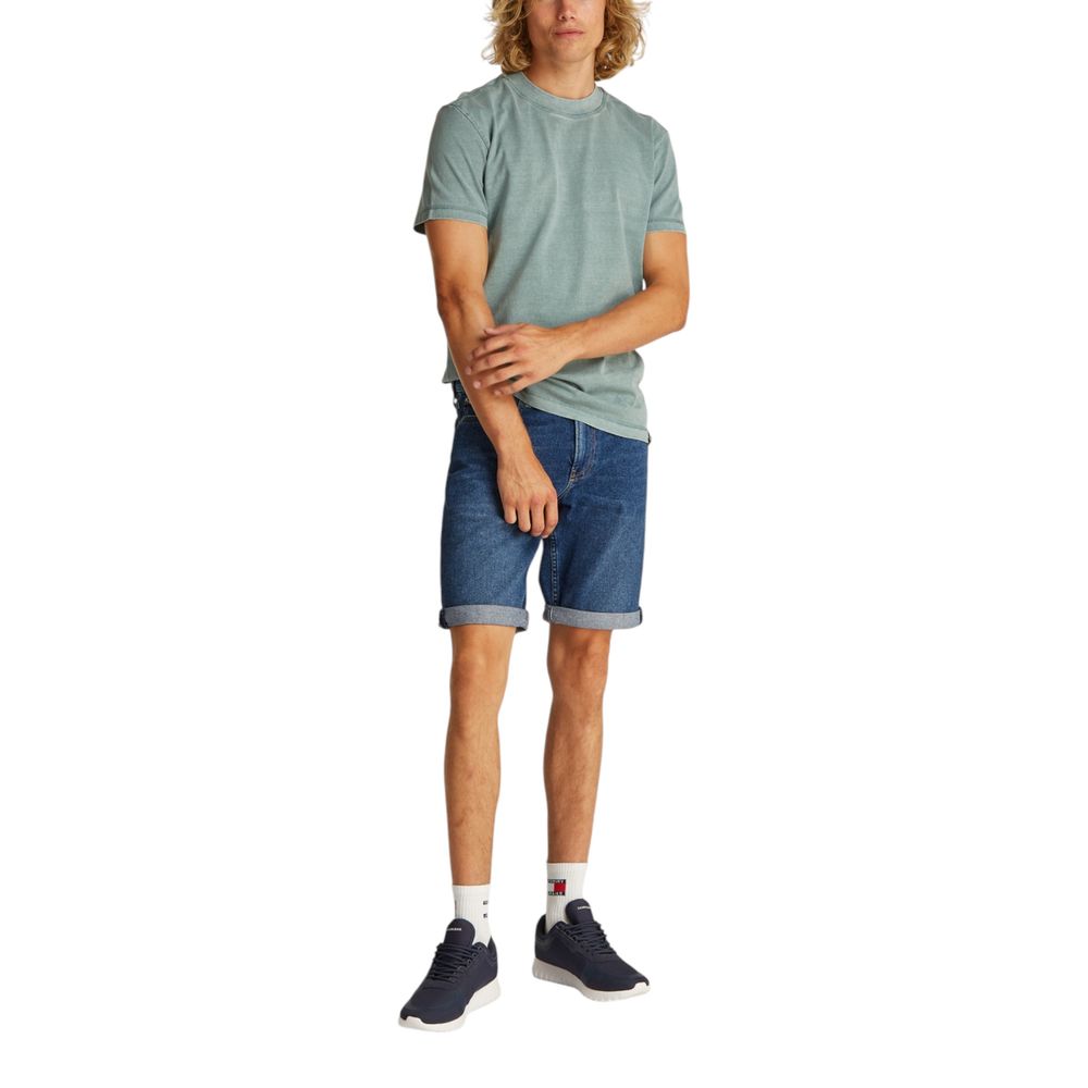 Calvin Klein Jeans Blaue Baumwoll-Bermuda-Shorts