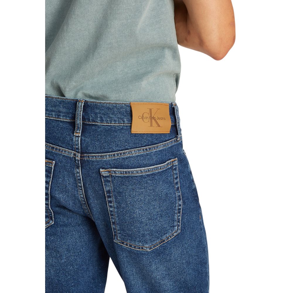 Calvin Klein Jeans Blaue Baumwoll-Bermuda-Shorts