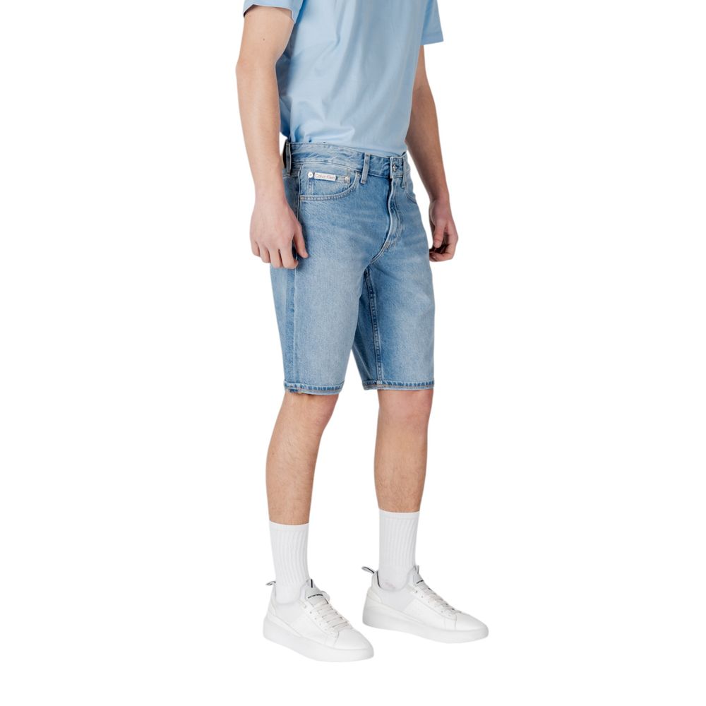 Calvin Klein Jeans Blaue Baumwoll-Bermuda-Shorts