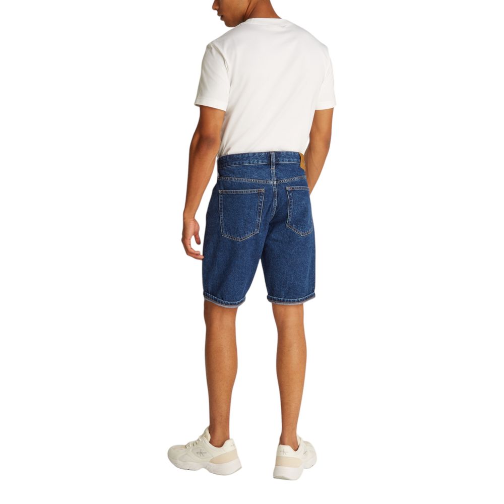 Calvin Klein Jeans Blaue Baumwoll-Bermudashorts