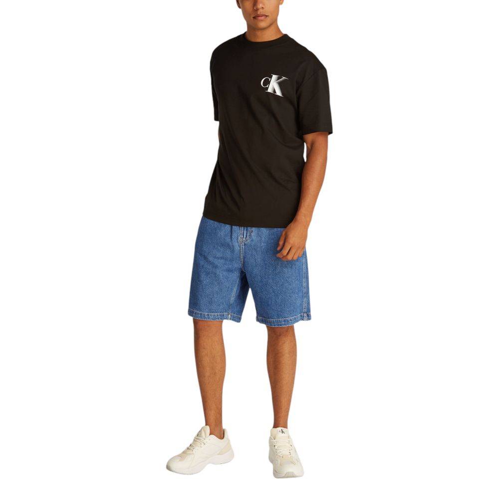 Calvin Klein Jeans Blaue Baumwoll-Bermuda-Shorts