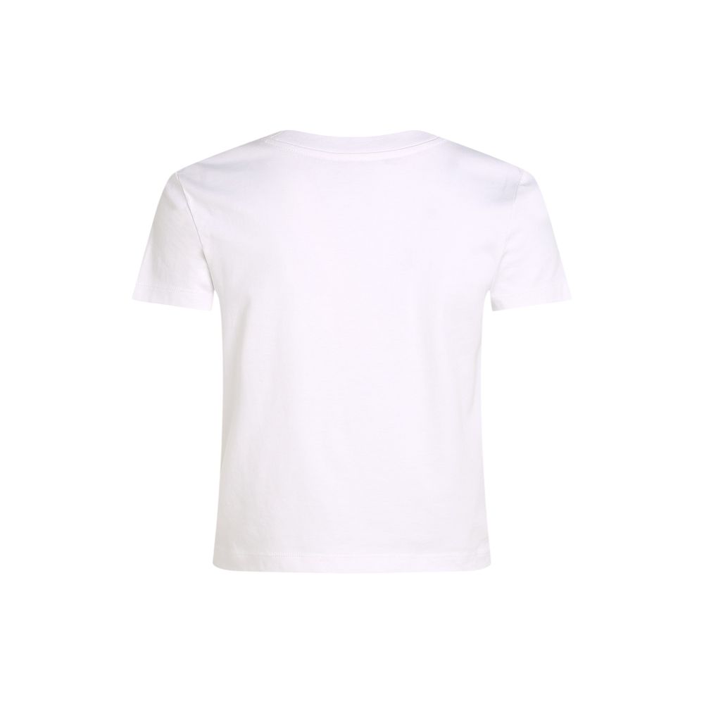 Calvin Klein Jeans Weißes T-Shirt aus recycelter Baumwolle