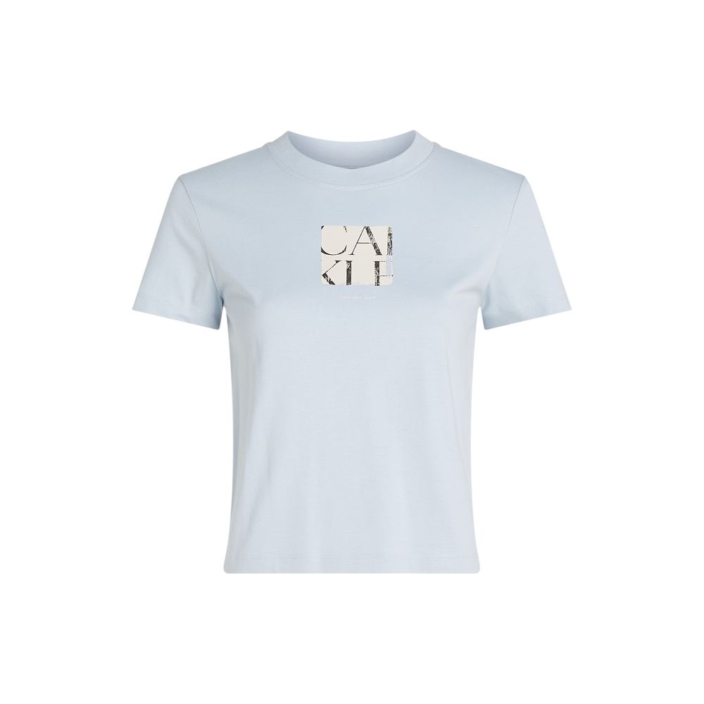 Calvin Klein Jeans Blue T-Shirt made of Recycled Cotton