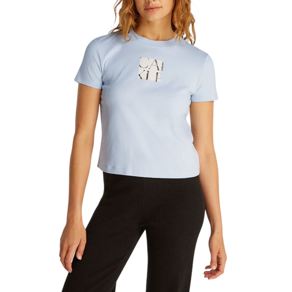 Calvin Klein Jeans Blue T-Shirt made of Recycled Cotton