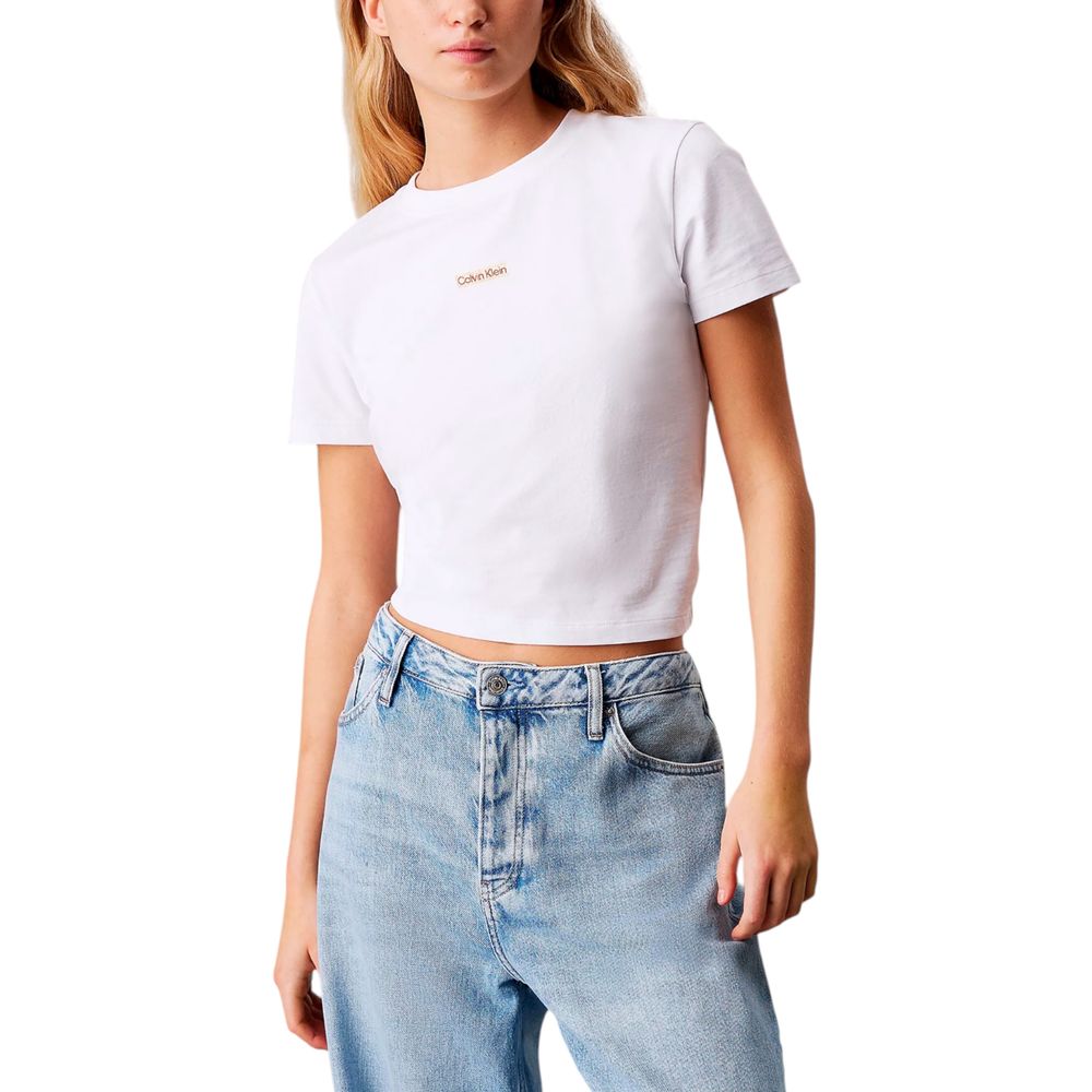 Calvin Klein Jeans Weiße Sportbekleidung aus recycelter Baumwolle