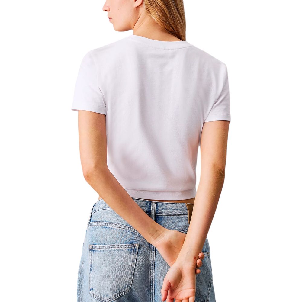Calvin Klein Jeans Weiße Sportbekleidung aus recycelter Baumwolle