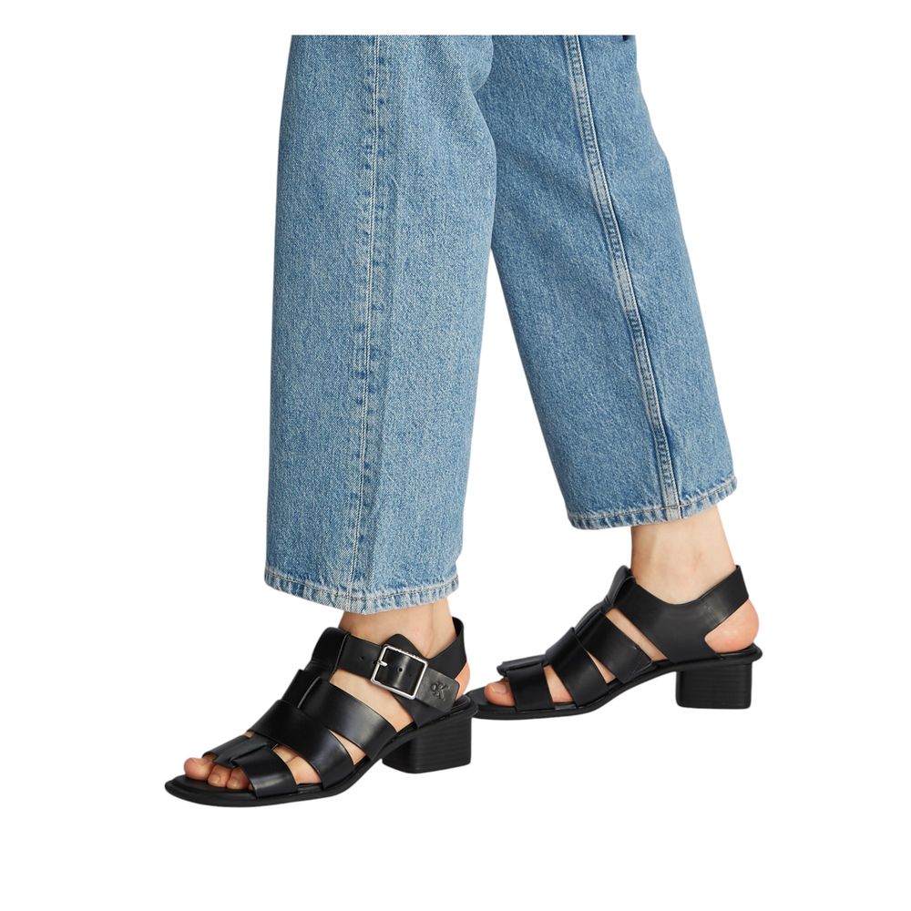 Calvin Klein Jeans Schwarze Polyester-Sandale