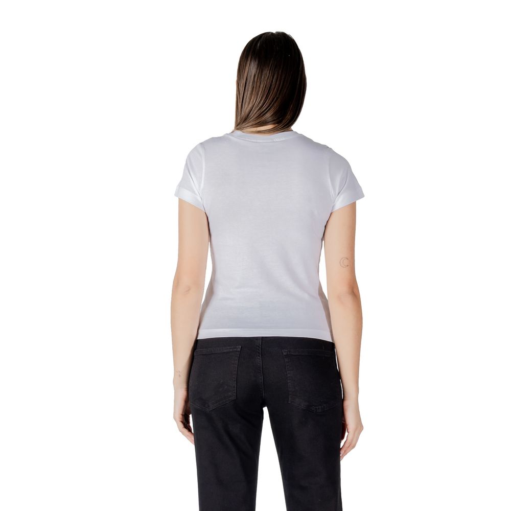 Guess Active Weißes Baumwoll-T-Shirt