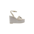 Guess Cremefarbene Synthetik-Pumps mit hohem Absatz