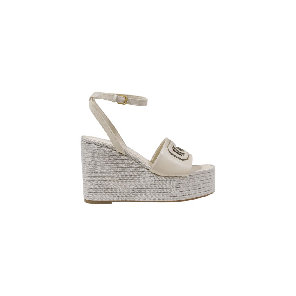 Guess Cremefarbene Synthetik-Pumps mit hohem Absatz